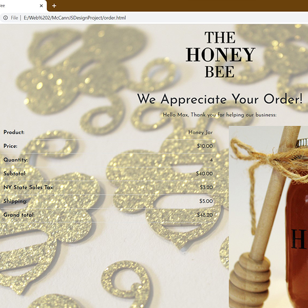 The Honey Bee Order Page
